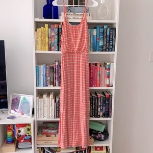 Comfortable Striped Maxi Dress